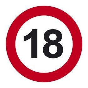   Tábla sebességkorlátozó számmal 40cm 18-as számmal, 34661