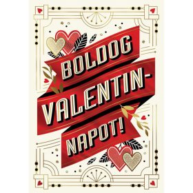 Cardex Valentin napi képeslap borítékkal
