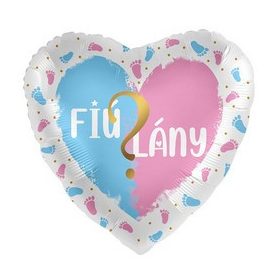 Fólia lufi babaváróra 17" 42cm - Fiú vagy Lány
