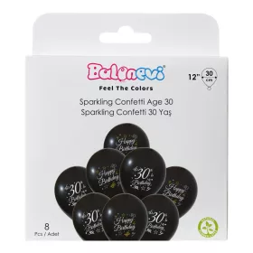 Lufi 12", 30cm 8db Happy Birthday 30-as