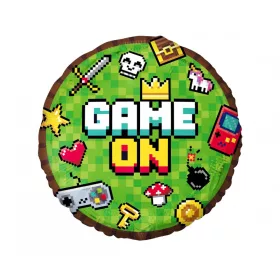 Szülinapi lufi 18" 45cm, Gamer, Game On