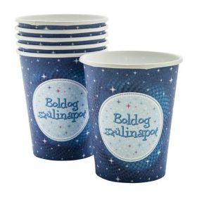 Papírpohár Boldog Szülinapot! 2,5dl 6db, Kék