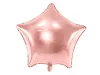 Egyszínű csillag lufi 19" 48cm Rosegold csillag 