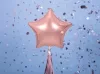 Egyszínű csillag lufi 19" 48cm Rosegold csillag 