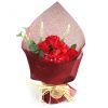 Szappanból készült virágcsokor, Piros szappanvirág