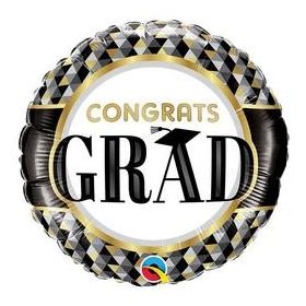 Ballagási fólia lufi 18" 45cm Congrats grad