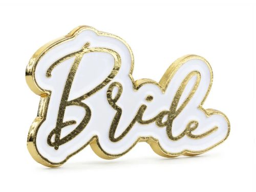 Kitűző lánybúcsúra, esküvőre Bride