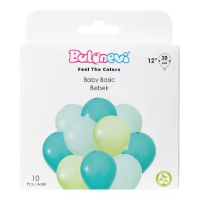 Lufi 12", 30cm 10db vegyes színek, Baby Basic