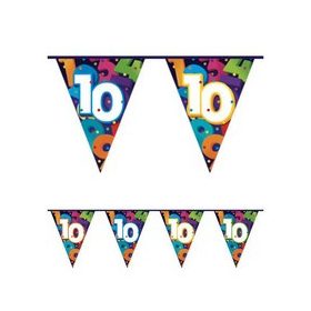 Zászlófüzér 10-es számmal, 10m, 405810