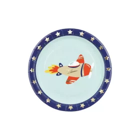 Papírtányér 18cm 6db repülős