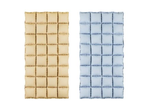 Háttér dekoráció lufiból, falpanel lufiból, Kétoldalas, Világoskék-Bézs