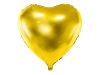 Egyszínű szív fólia lufi 18" 45cm Arany szív