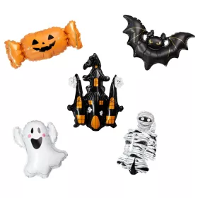   Dekorációs lufi, Halloween, 5db, csak levegővel tölthető