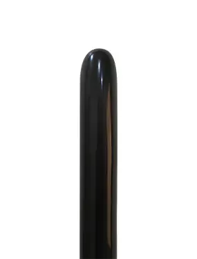 BALONEVI modellező lufi, 260, 100db/cs Pastel Black, Fekete