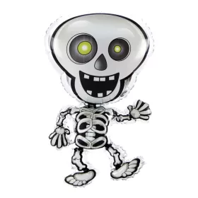 Óriás lufi 32" 81cm csontváz, Halloween
