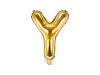 Betű lufi 16" 40cm arany fólia betű, Y betű, levegővel tölthető