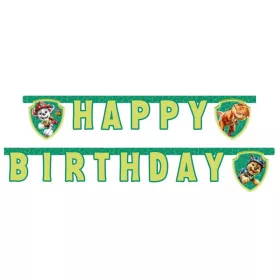 Betűfüzér Happy Birthday felirat, Mancs őrjárat