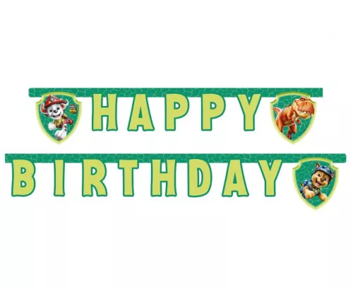 Betűfüzér Happy Birthday felirat, Mancs őrjárat