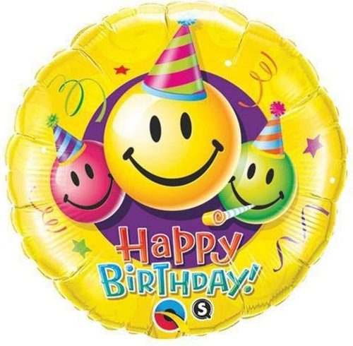 Szülinapi fólia lufi 18" 45cm Happy Birthday