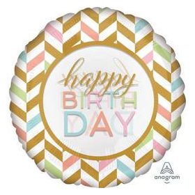 Szülinapi óriás lufi 28" 71cm Happy Birthday, 37179