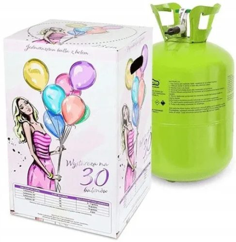 Eldobható hélium palack 30db lufihoz