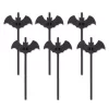 Halloween denevér szívószál 12db
