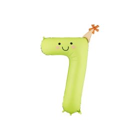   Számos lufi 34" 86cm óriás színes szám, számjegy 7-es 