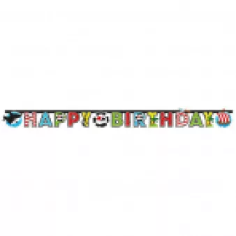 Betűfüzér Happy Birthday felirat, 1,8m, Kalóz