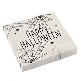 Pókhálós Parti Szalvéta Halloween - 33 Cm X 33 cm, 16db, a9911670