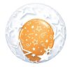 Deco Bubble lufi 24" 61cm krisztálytiszta, átlátszó, csillag mintával