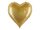 Óriás lufi 51" 130cm Arany szív, XXL