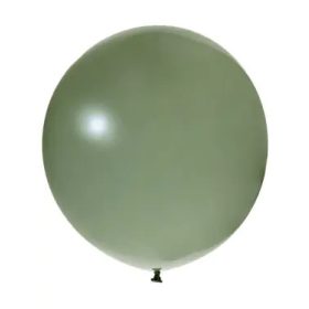   BALONEVI Latex lufi 24" 60cm, 3db/cs, Pastel Moldy Green, Penészzöld