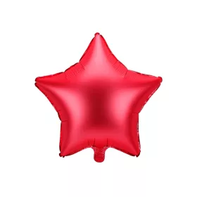 Egyszínű csillag lufi 19" 48cm Piros csillag 