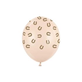 Mintás latex lufi 11" 28cm 6db, Patkó