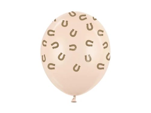 Mintás latex lufi 11" 28cm 6db, Patkó
