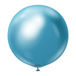 Óriás latex léggömb 24" 60cm chrome, kék