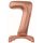 Talpas számos lufi 29" (74cm) fólia szám, számjegy, 7 levegővel tölthető, Rosegold