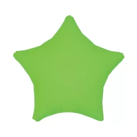 Egyszínű csillag lufi 19" 48cm Neon Zöld