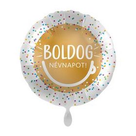 Szülinapi lufi 17" 42cm Boldog Névnapot