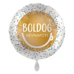 Névnapi lufi 17" 42cm Boldog Névnapot