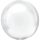 Egyszínű fólia gömb lufi 16" 40cm Fehér Orbz,