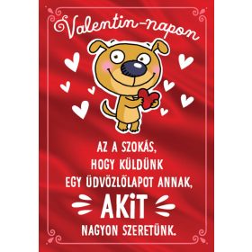 Cardex Valentin napi képeslap borítékkal