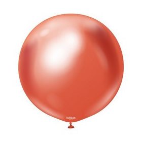 Óriás latex léggömb 24" 60cm Chrome, piros