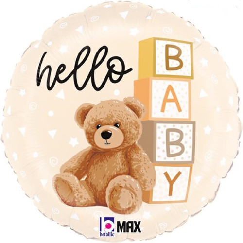 Fólia lufi babaszületésre 18" 45cm - Hello Baby