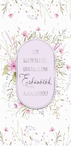Cardex képeslap esküvőre, Sok szeretettel gratulálunk esküvőtök alkalmából