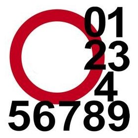 Tábla sebességkorlátozó 40cm, számozható, 35880