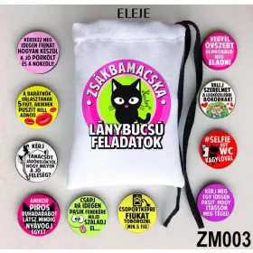 Zsákbamacska lánybúcsúra 