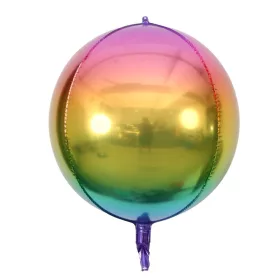 Gömb lufi 16" 40cm Orbz, Ombre, szivárvány, kód:6