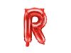 Betű lufi 14" 35cm piros fólia betű, R betű, levegővel tölthető