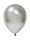 BALONEVI Latex lufi, 12" 30cm, 50db/cs, Krom Silver, Króm Ezüst